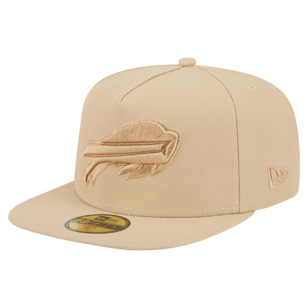 Buffalo Bills New Era Color Pack A-Frame 59FIFTY Fitted Hat - Light Beige Hats