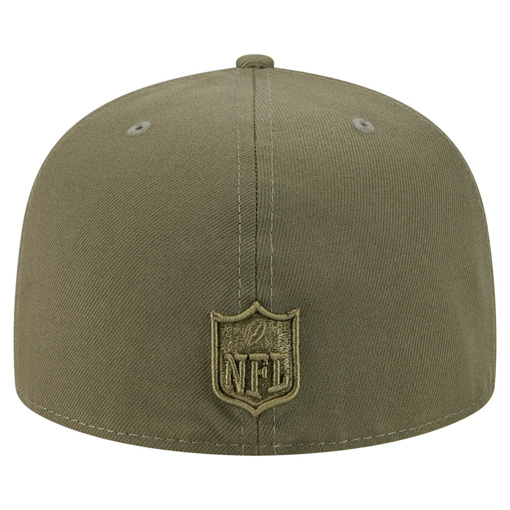 Miami Dolphins New Era Color Pack A-Frame 59FIFTY Fitted Hat - Olive Hats