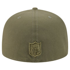 Miami Dolphins New Era Color Pack A-Frame 59FIFTY Fitted Hat - Olive Hats
