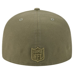 New York Jets New Era Color Pack A-Frame 59FIFTY Fitted Hat - Olive Hats