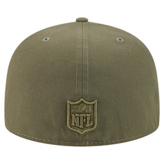 Pittsburgh Steelers New Era Color Pack A-Frame 59FIFTY Fitted Hat - Olive Hats