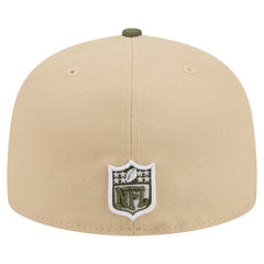 Washington Commanders New Era Color Pack A-Frame 59FIFTY Fitted Hat - Beige/Olive Hats