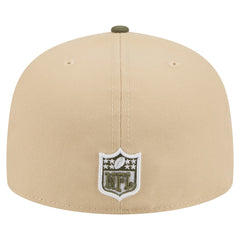 New York Jets New Era Color Pack A-Frame 59FIFTY Fitted Hat - Light Beige/Olive Hats