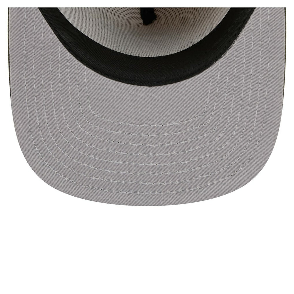 Miami Dolphins New Era Color Pack A-Frame 59FIFTY Fitted Hat - Beige/Olive Hats