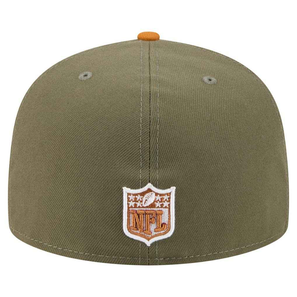 Baltimore Ravens New Era Color Pack A-Frame 59FIFTY Fitted Hat - Olive/Brown Hats
