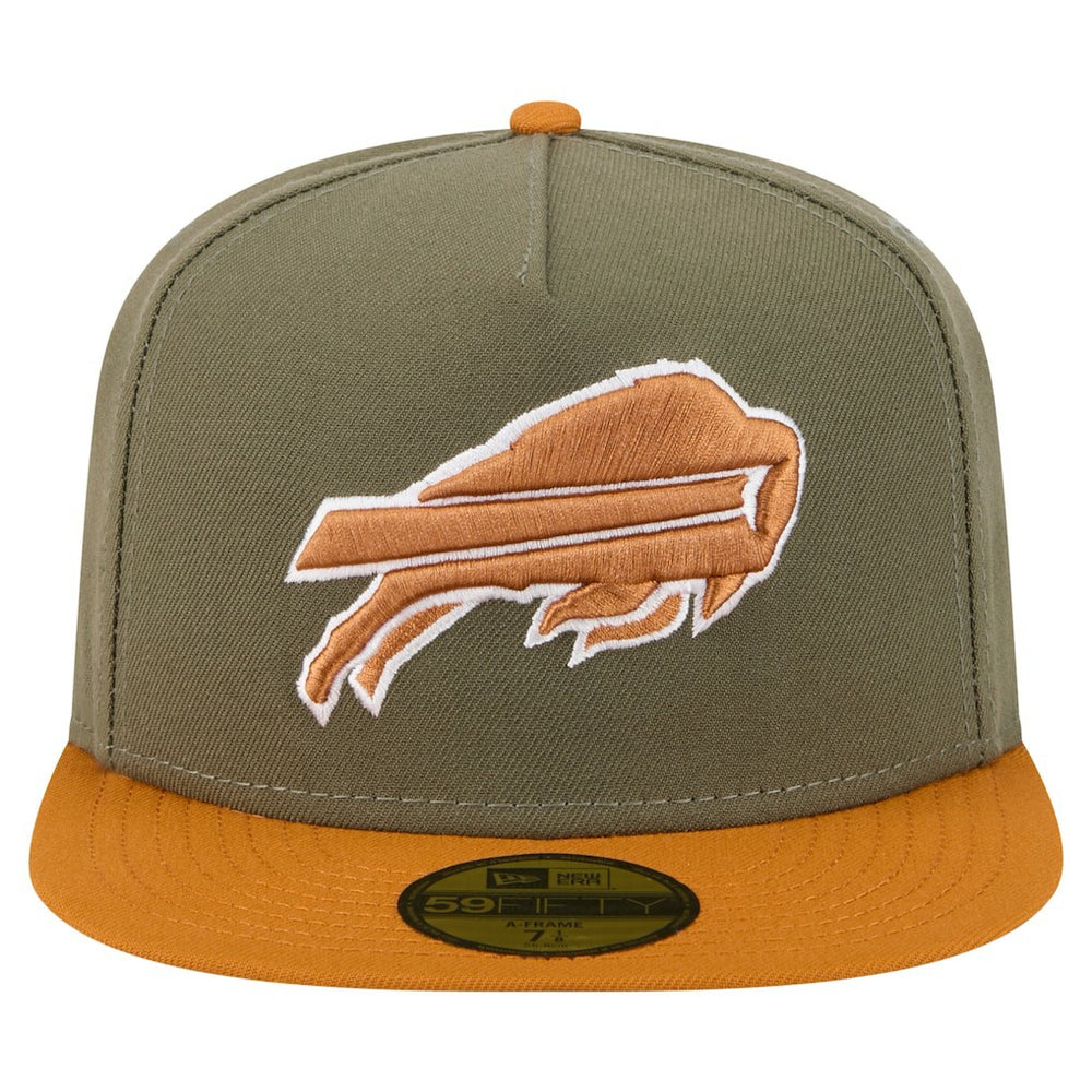Buffalo Bills New Era Color Pack A-Frame 59FIFTY Fitted Hat - Olive/Brown Hats