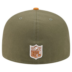 Green Bay Packers New Era Color Pack A-Frame 59FIFTY Fitted Hat - Olive/Brown Hats