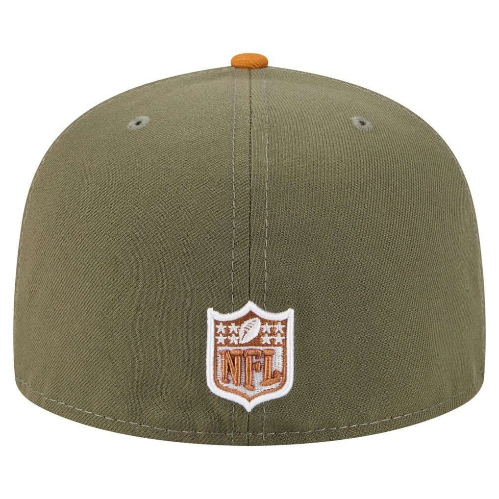 Cincinnati Bengals New Era Color Pack A-Frame 59FIFTY Fitted Hat - Olive/Brown Hats