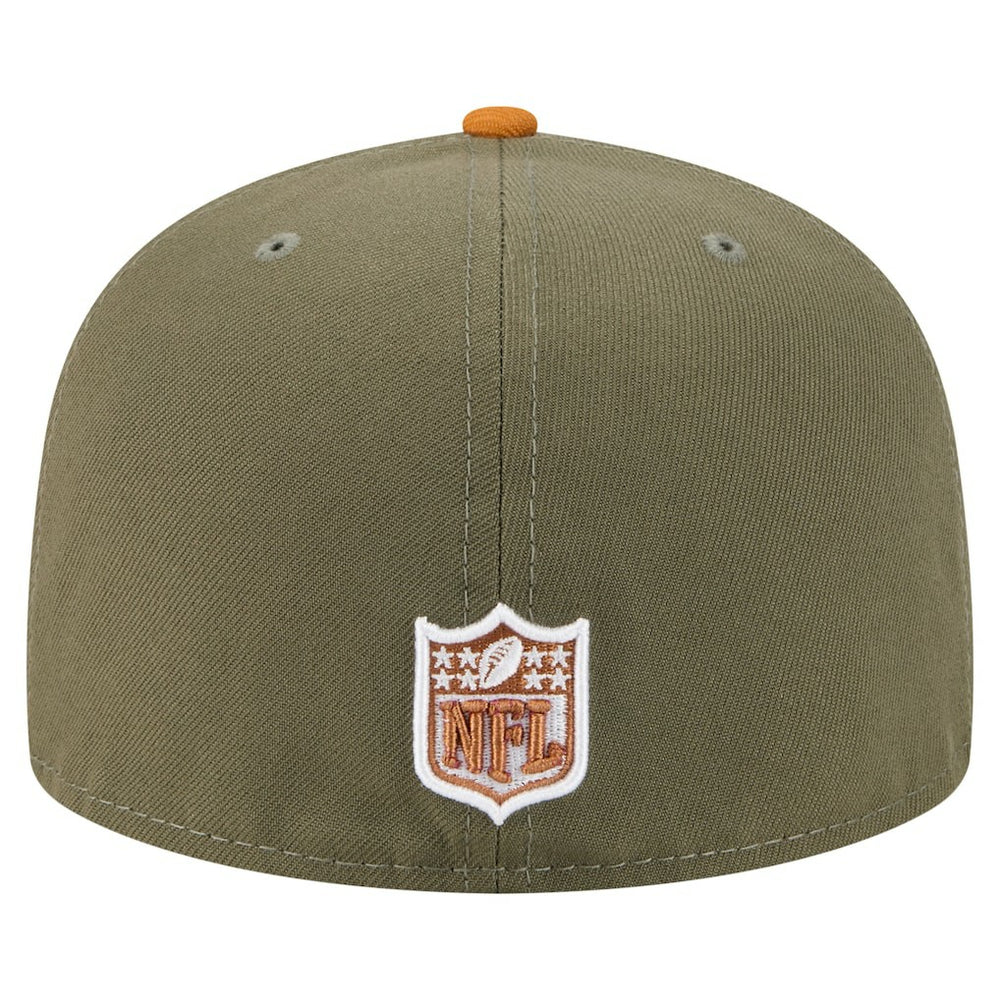 Cincinnati Bengals New Era Color Pack A-Frame 59FIFTY Fitted Hat - Olive/Brown Hats