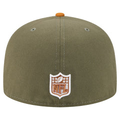 Cincinnati Bengals New Era Color Pack A-Frame 59FIFTY Fitted Hat - Olive/Brown Hats