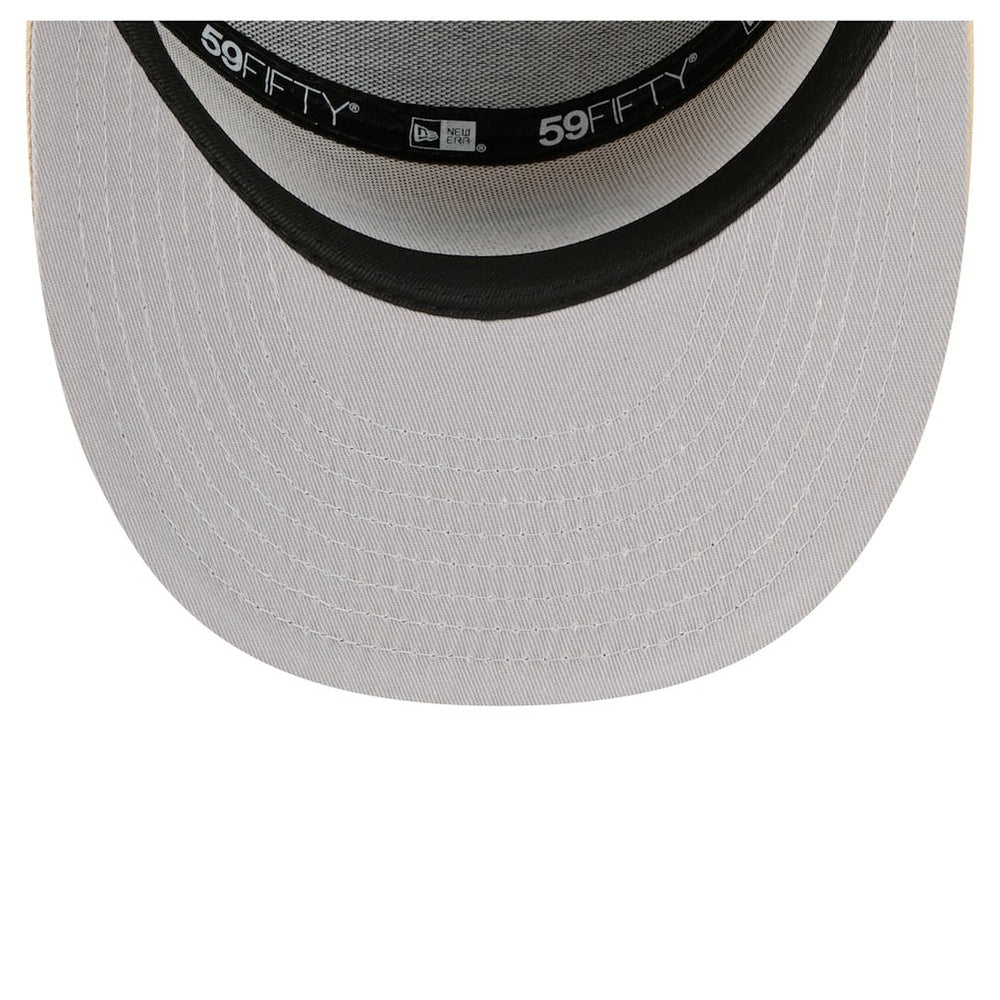 Kansas City Chiefs New Era Two-Tone Color Pack Split Panel 59FIFTY Fitted Hat - Light Beige/Olive Hats