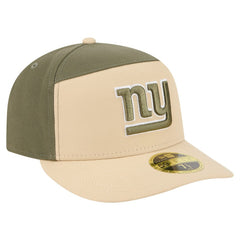 New York Giants New Era Two-Tone Color Pack Split Panel 59FIFTY Fitted Hat - Light Beige/Olive Hats