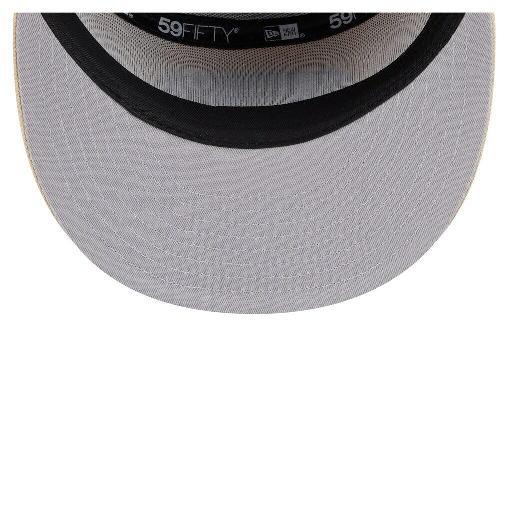 San Francisco 49ers New Era Two-Tone Color Pack Split Panel 59FIFTY Fitted Hat - Light Beige/Olive Hats