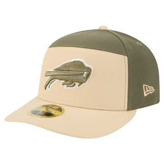 Buffalo Bills New Era Two-Tone Color Pack Split Panel 59FIFTY Fitted Hat - Light Beige/Olive Hats
