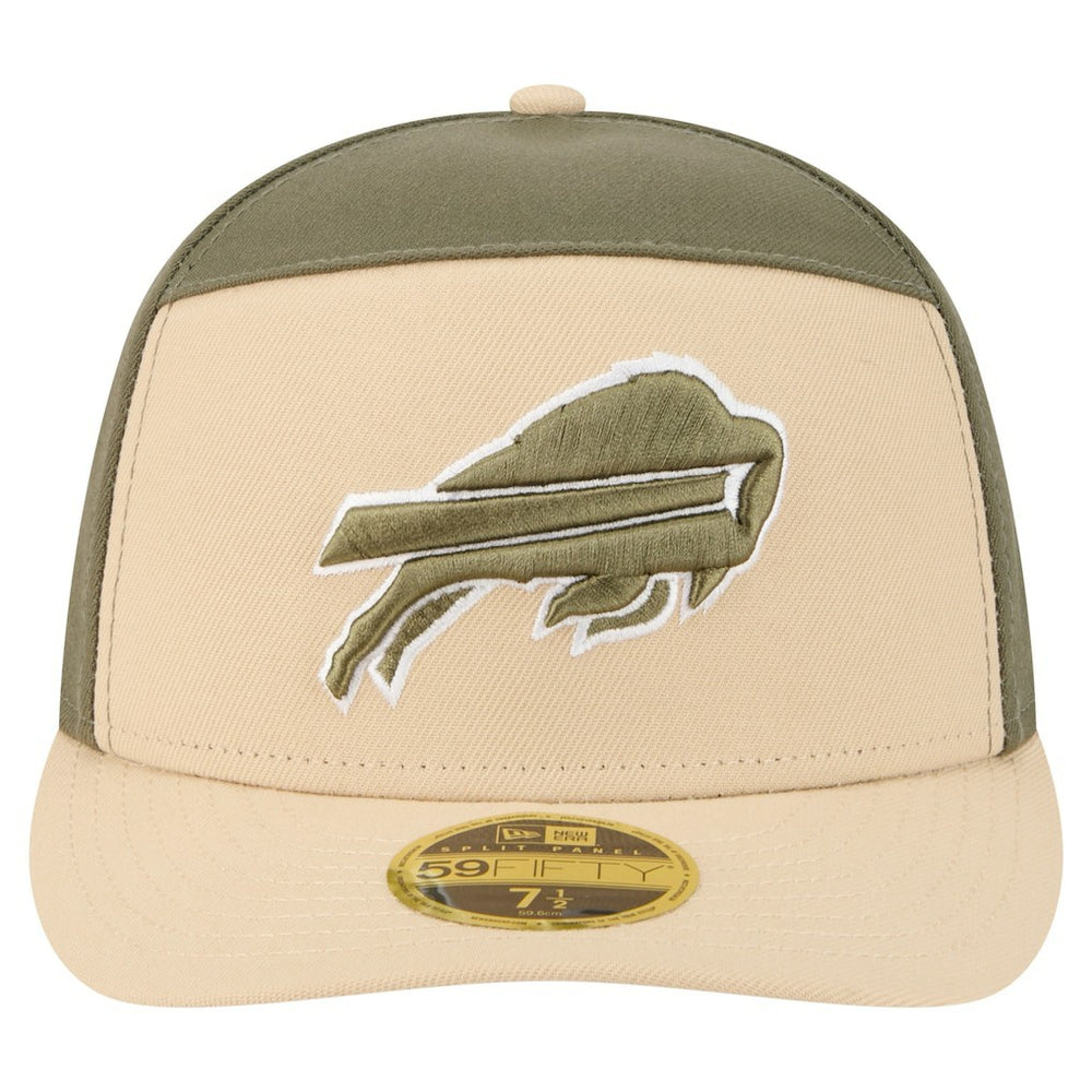 Buffalo Bills New Era Two-Tone Color Pack Split Panel 59FIFTY Fitted Hat - Light Beige/Olive Hats