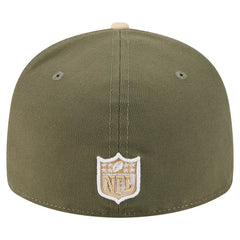 Buffalo Bills New Era Two-Tone Color Pack Split Panel 59FIFTY Fitted Hat - Light Beige/Olive Hats