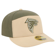 Atlanta Falcons New Era Color Pack Split Panel 59FIFTY Fitted Hat - Light Beige/Olive Hats