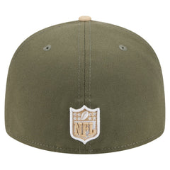 Atlanta Falcons New Era Color Pack Split Panel 59FIFTY Fitted Hat - Light Beige/Olive Hats