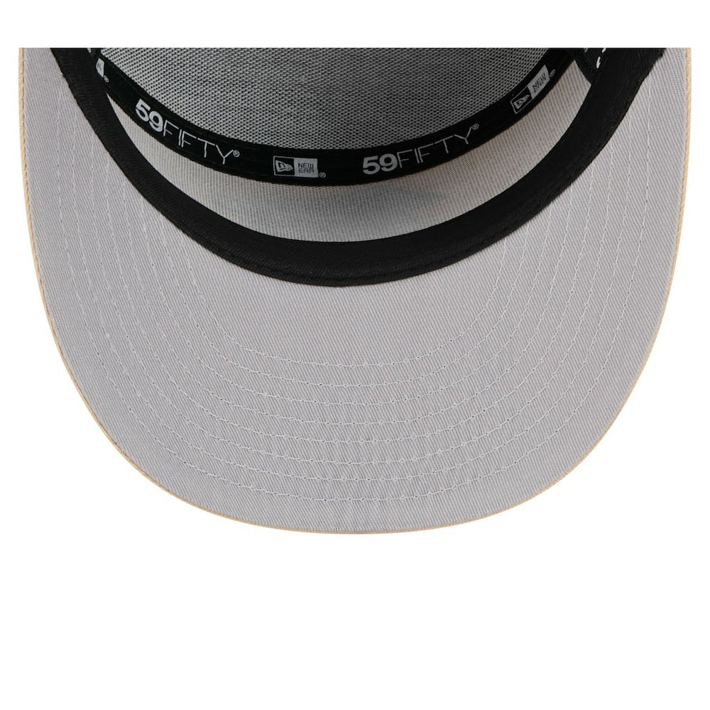 Atlanta Falcons New Era Color Pack Split Panel 59FIFTY Fitted Hat - Light Beige/Olive Hats