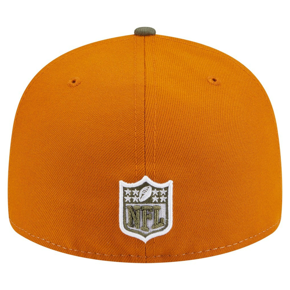 Philadelphia Eagles New Era Two-Tone Color Pack Split Panel 59FIFTY Fitted Hat - Olive/Brown Hats