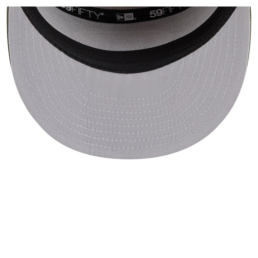 San Francisco 49ers New Era Two-Tone Color Pack Split Panel 59FIFTY Fitted Hat - Olive/Brown Hats