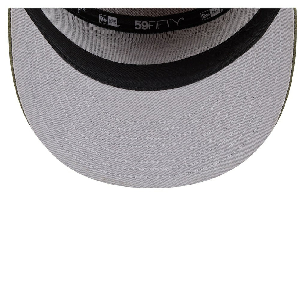 Miami Dolphins New Era Two-Tone Color Pack Split Panel 59FIFTY Fitted Hat - Olive/Brown Hats