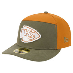 Kansas City Chiefs New Era Two-Tone Color Pack Split Panel 59FIFTY Fitted Hat - Olive/Brown Hats