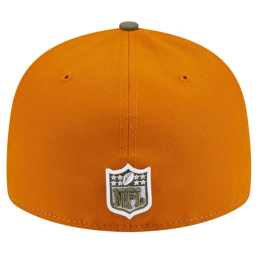 Las Vegas Raiders New Era Two-Tone Color Pack Split Panel 59FIFTY Fitted Hat - Olive/Brown Hats