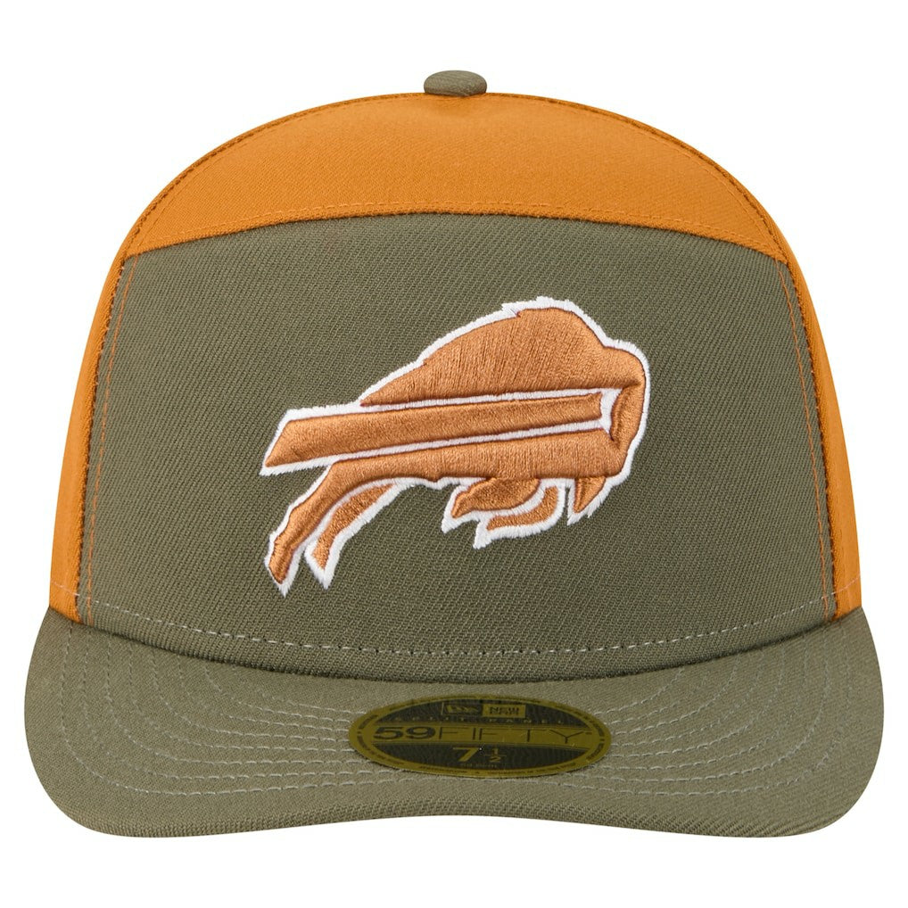 Buffalo Bills New Era Two-Tone Color Pack Split Panel 59FIFTY Fitted Hat - Olive/Brown Hats