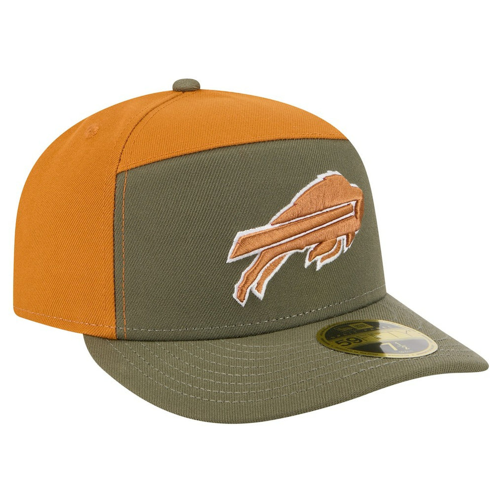 Buffalo Bills New Era Two-Tone Color Pack Split Panel 59FIFTY Fitted Hat - Olive/Brown Hats