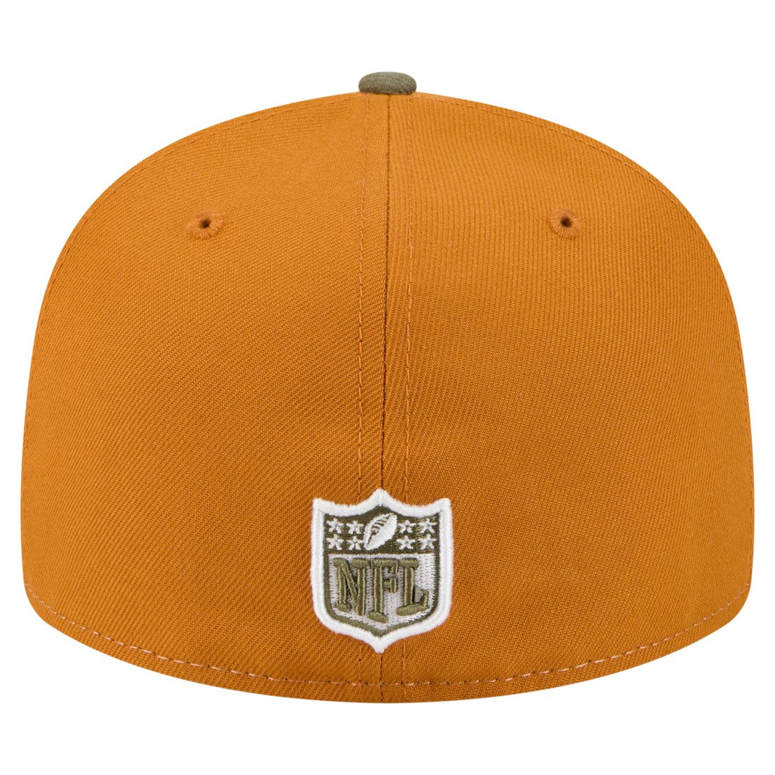 Green Bay Packers New Era Two-Tone Color Pack Split Panel 59FIFTY Fitted Hat - Olive/Brown Hats