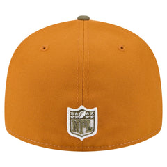 Green Bay Packers New Era Two-Tone Color Pack Split Panel 59FIFTY Fitted Hat - Olive/Brown Hats