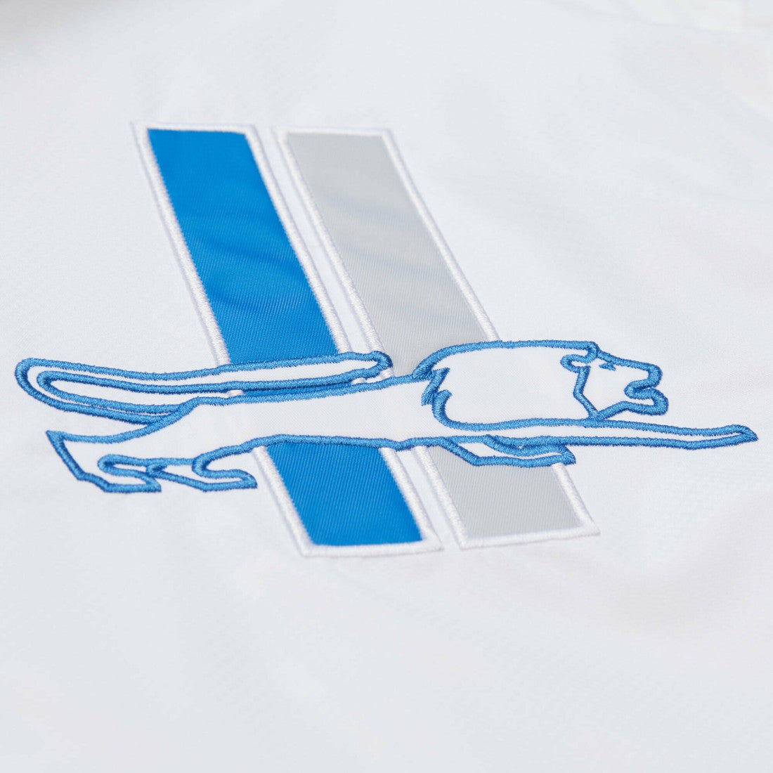 Detroit Lions Vintage Logo Coaches Full-Snap Hoodie Jacket - White Hoodies