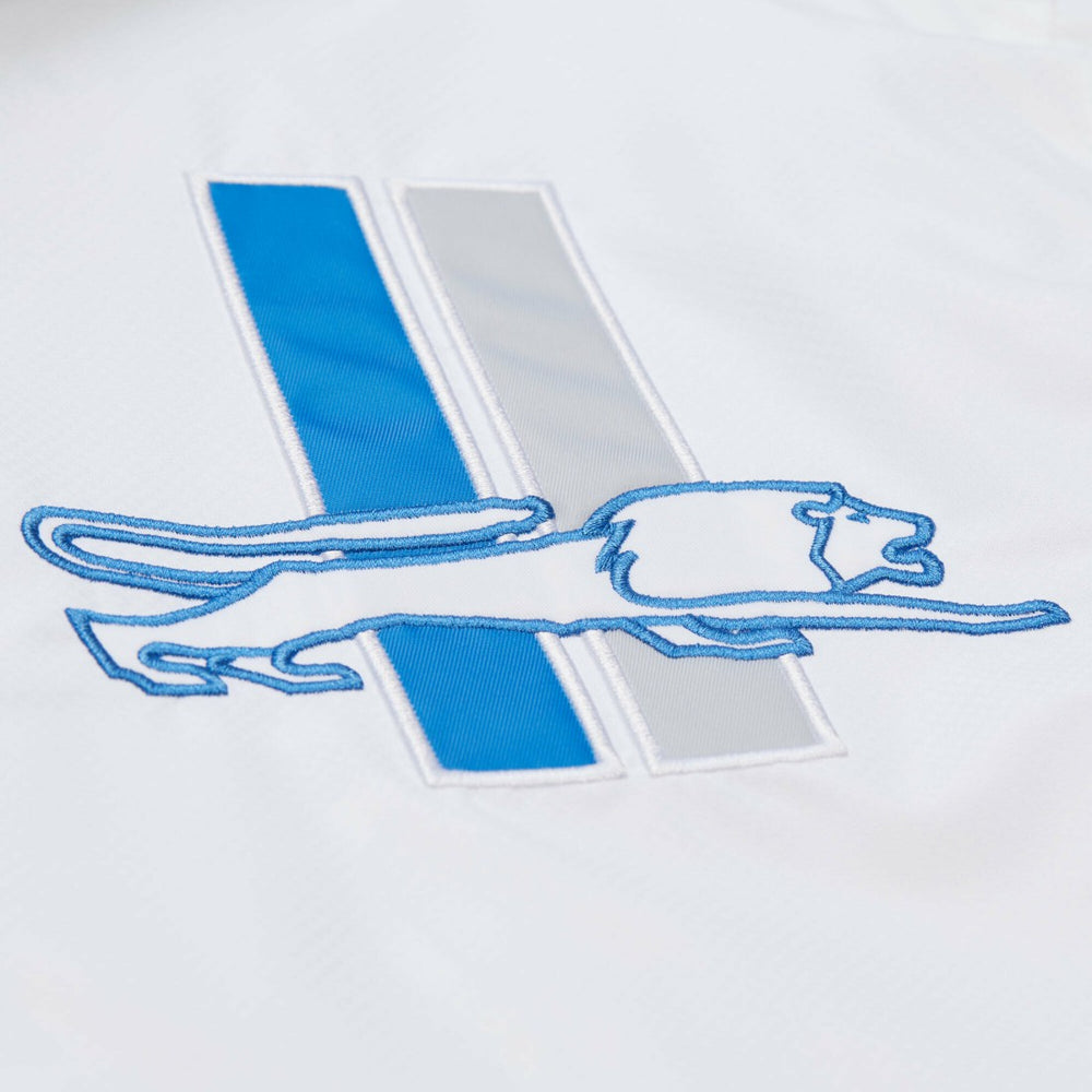 Detroit Lions Vintage Logo Coaches Full-Snap Hoodie Jacket - White Hoodies