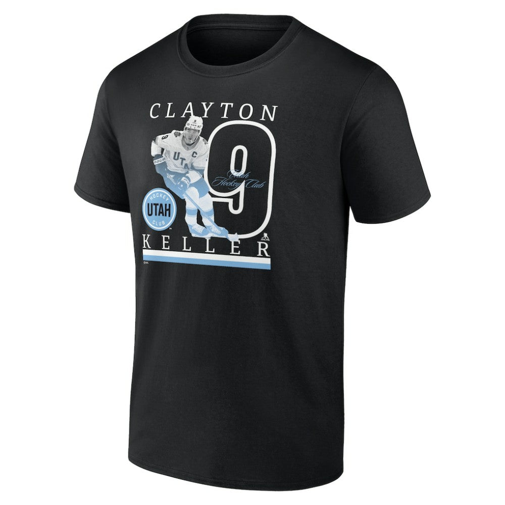 Clayton Keller Utah Mammoth Fanatics Player Graphic T-Shirt - Black | US 202728956