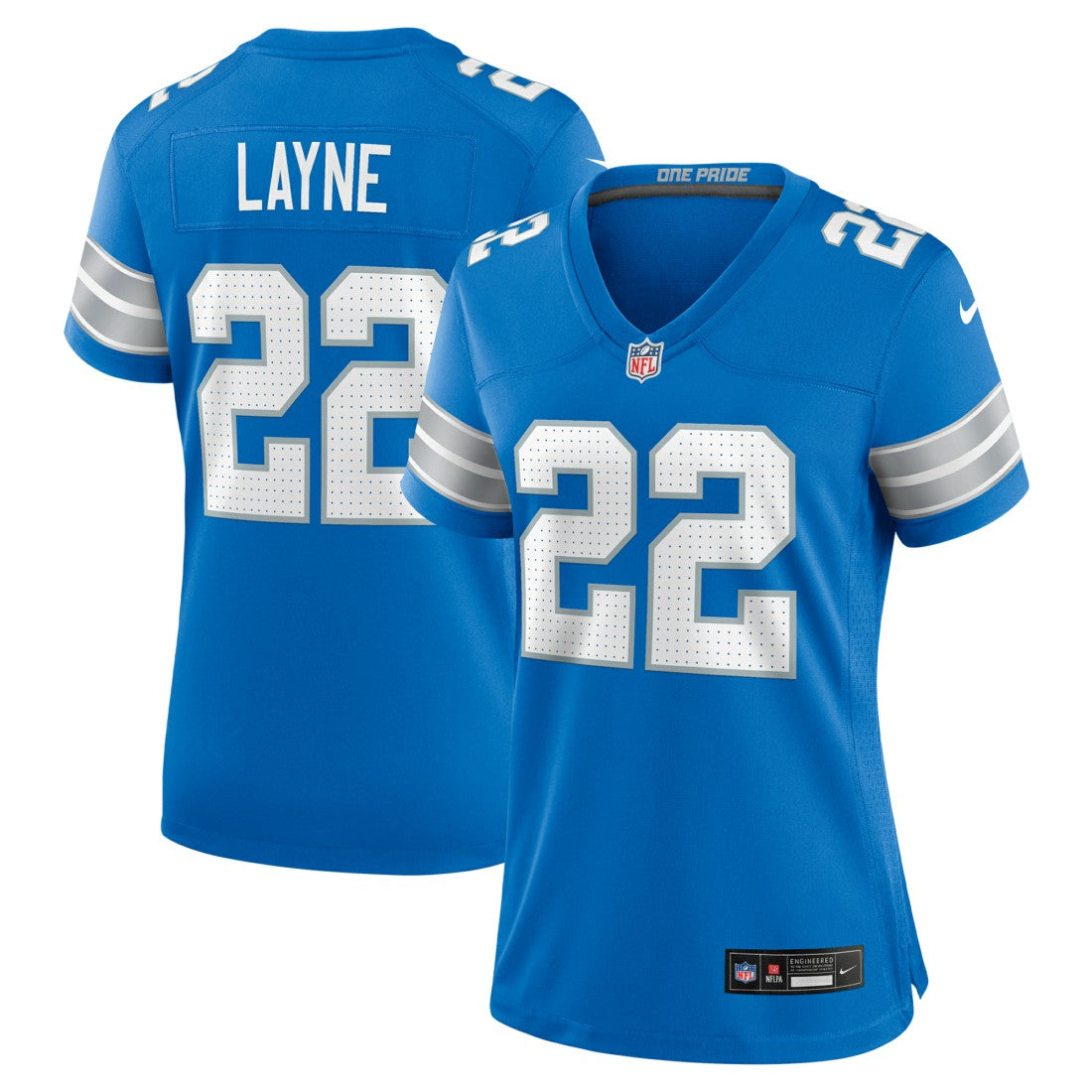 Bobby Layne Detroit Lions Women's Retired Player Game Jersey - Blue Jerseys