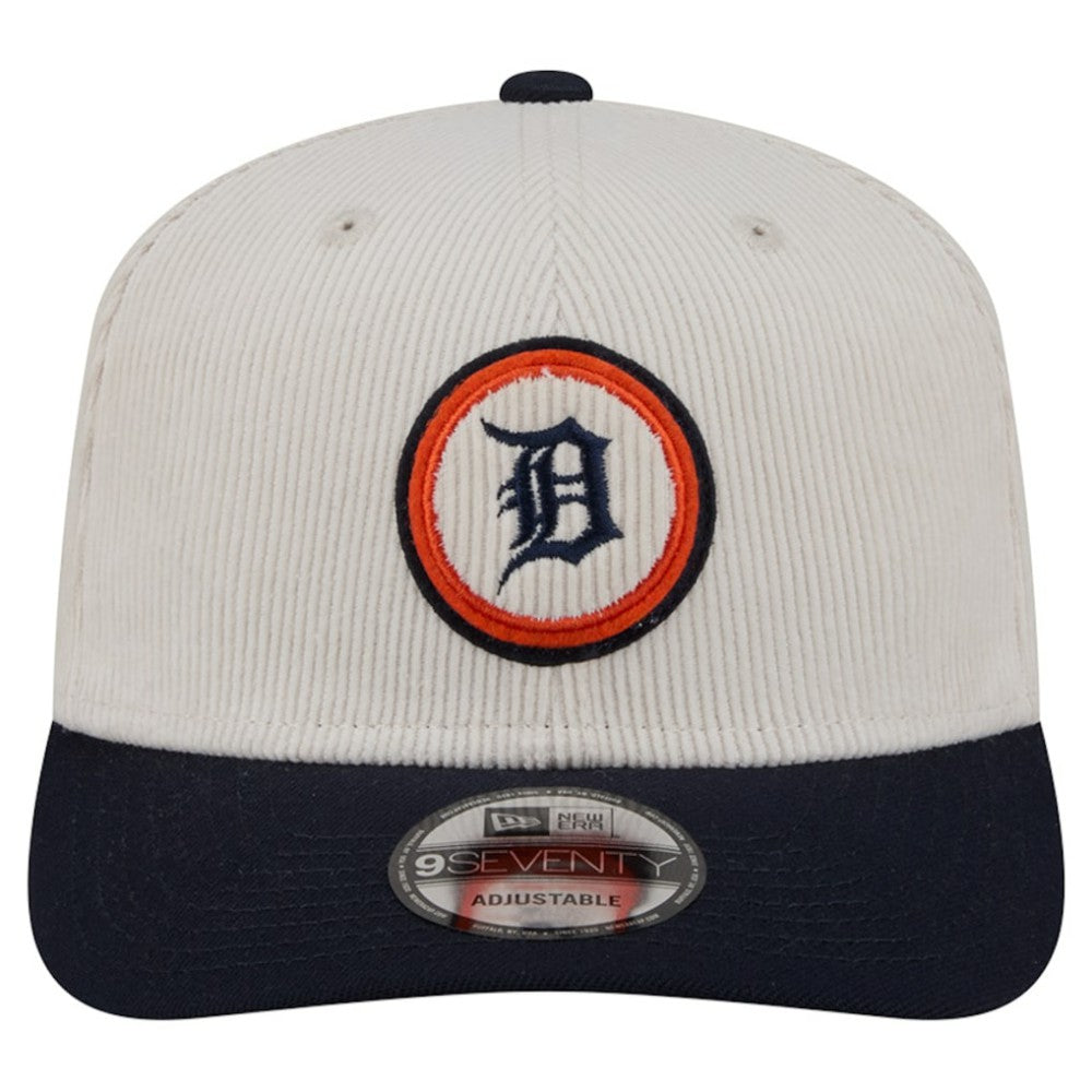 Detroit Tigers New Era Loyal 9SEVENTY Adjustable Hat - Cream Hats