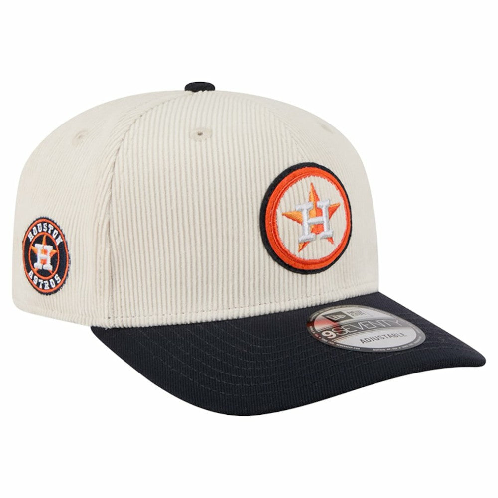 Houston Astros New Era Loyal 9SEVENTY Adjustable Hat - Cream Hats