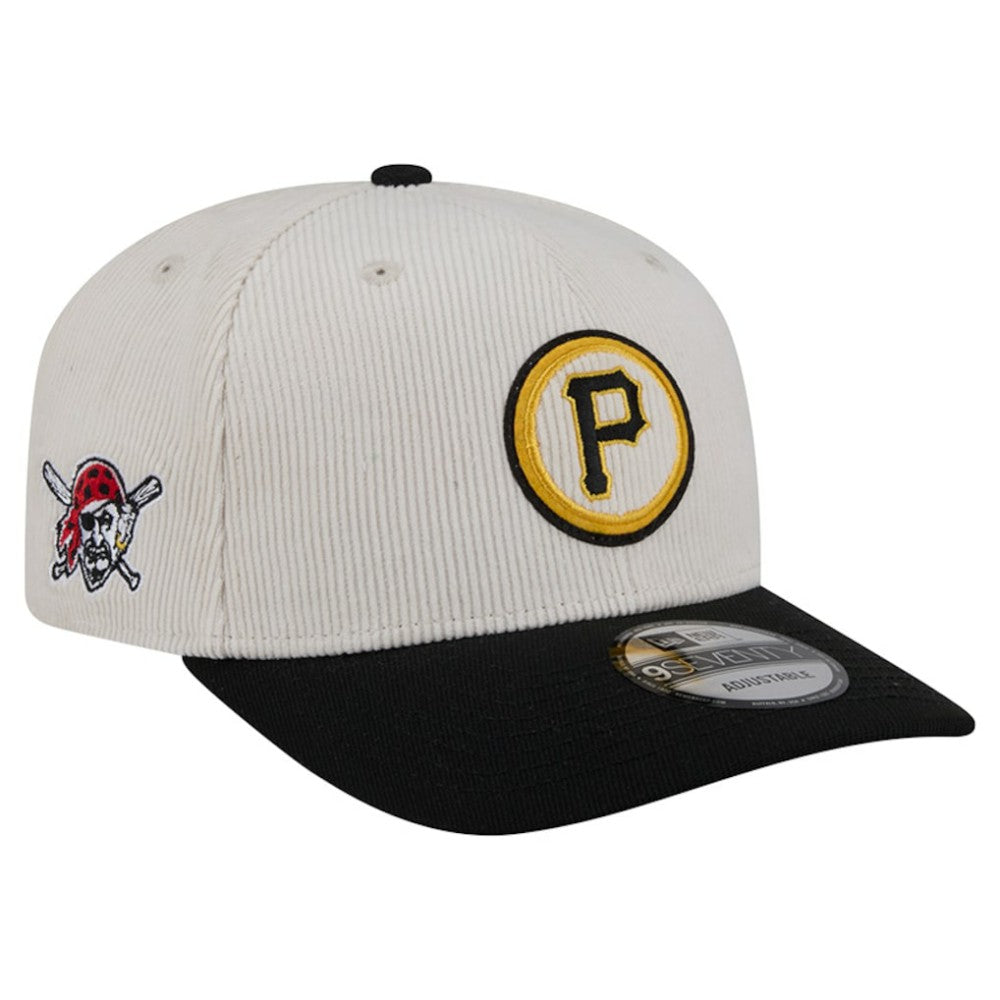 Pittsburgh Pirates New Era Loyal 9SEVENTY Adjustable Hat - Cream Hats