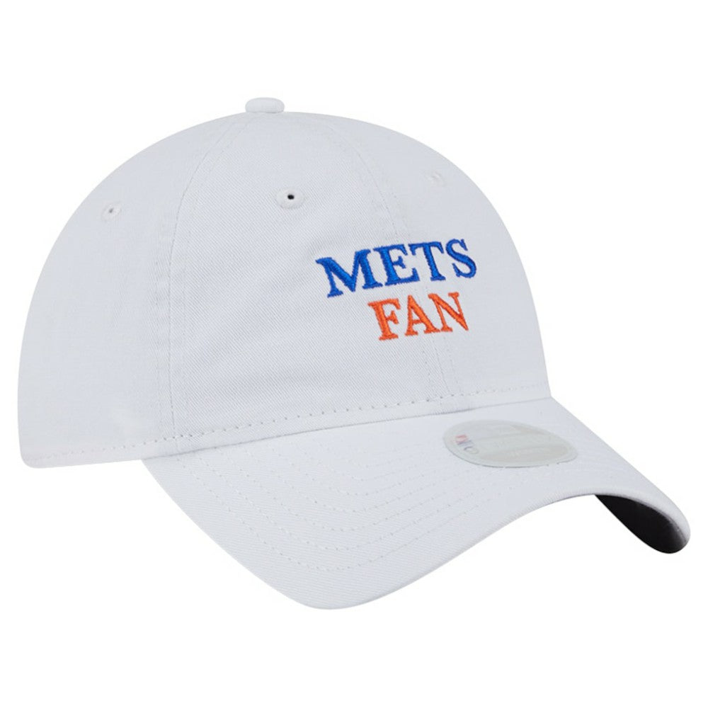 New York Mets New Era Women's Team Fan 9TWENTY Adjustable Hat - White Hats