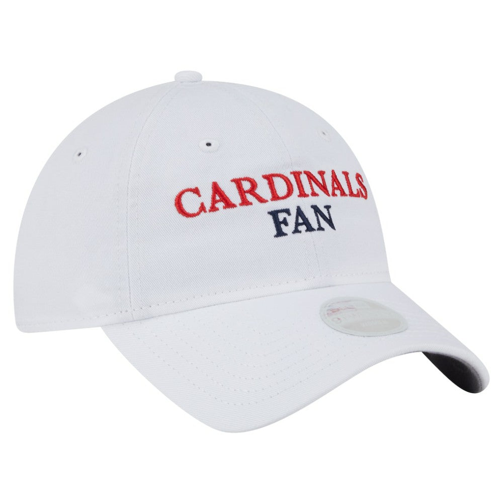 St. Louis Cardinals New Era Women's Team Fan 9TWENTY Adjustable Hat - White Hats