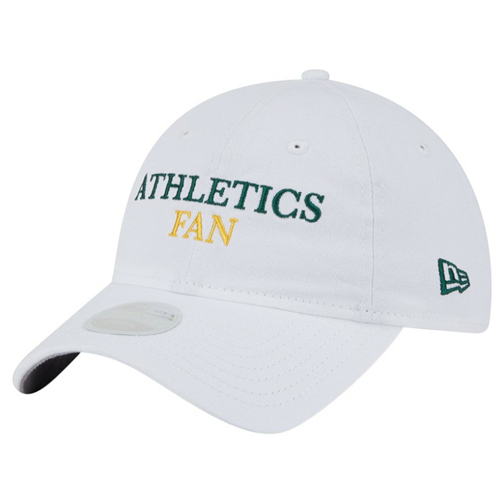 Athletics New Era Women's Team Fan 9TWENTY Adjustable Hat - White Hats