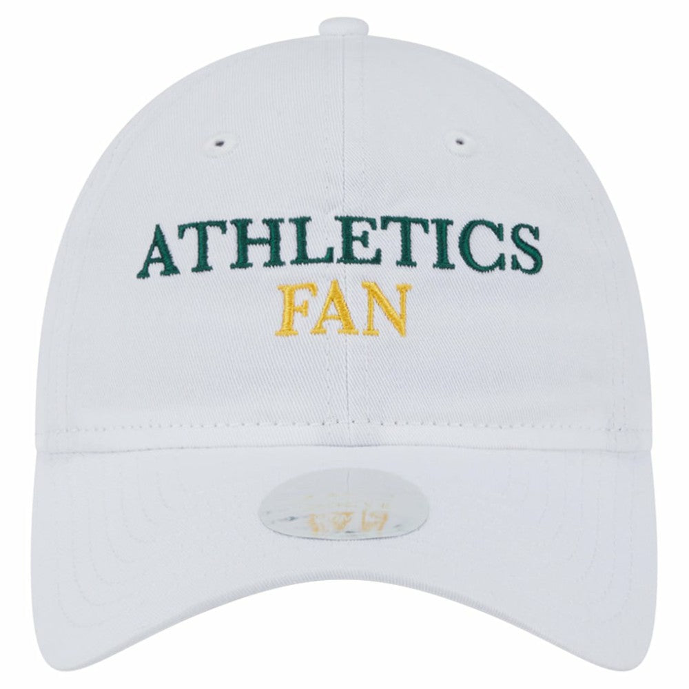 Athletics New Era Women's Team Fan 9TWENTY Adjustable Hat - White Hats