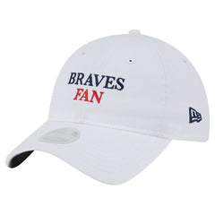 Atlanta Braves New Era Women's Team Fan 9TWENTY Adjustable Hat - White Hats