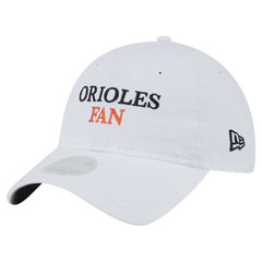 Baltimore Orioles New Era Women's Team Fan 9TWENTY Adjustable Hat - White Hats