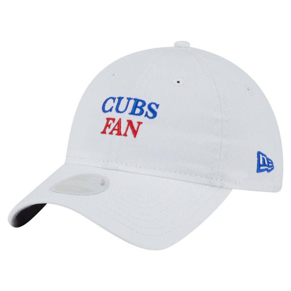 Chicago Cubs New Era Women's Team Fan 9TWENTY Adjustable Hat - White Hats