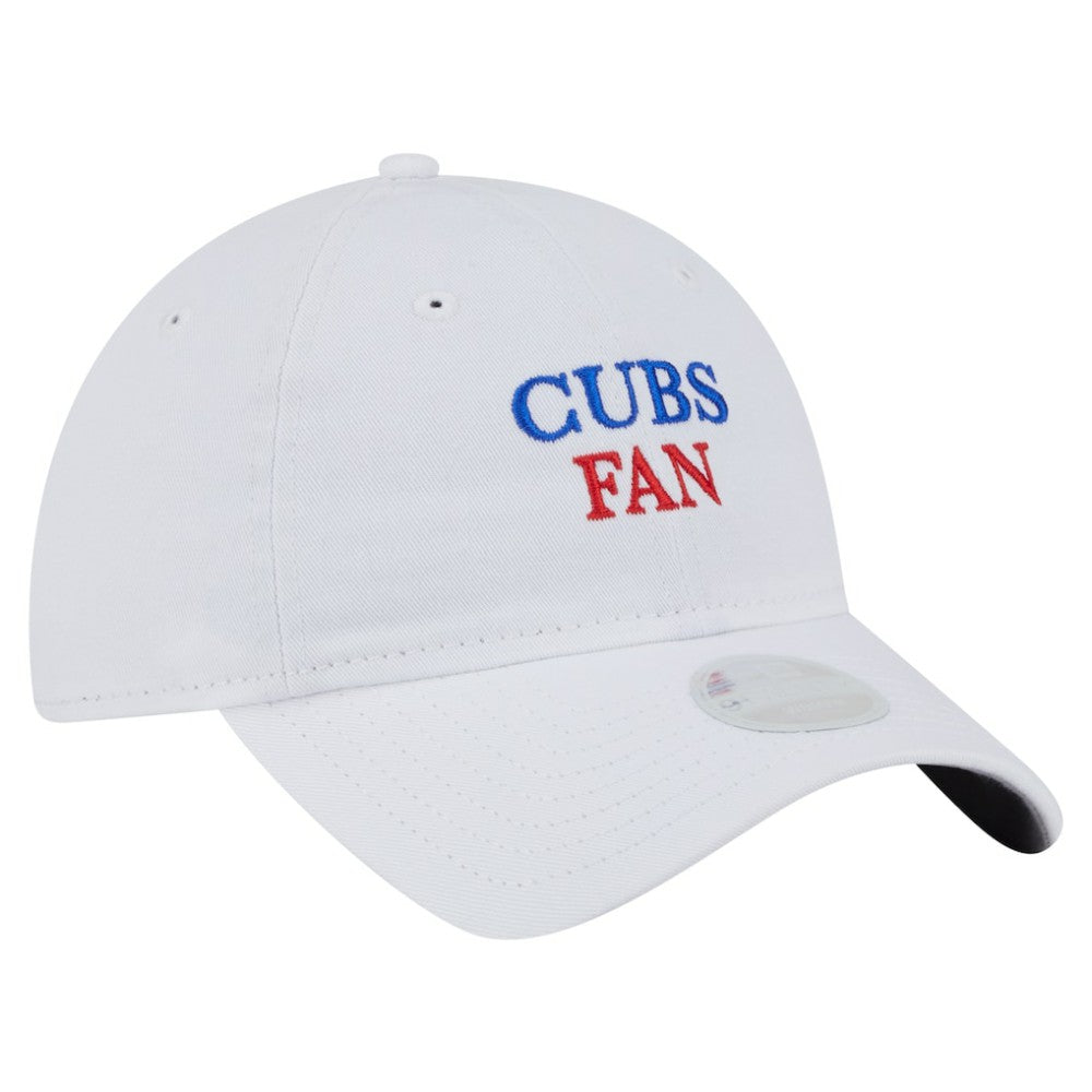 Chicago Cubs New Era Women's Team Fan 9TWENTY Adjustable Hat - White Hats