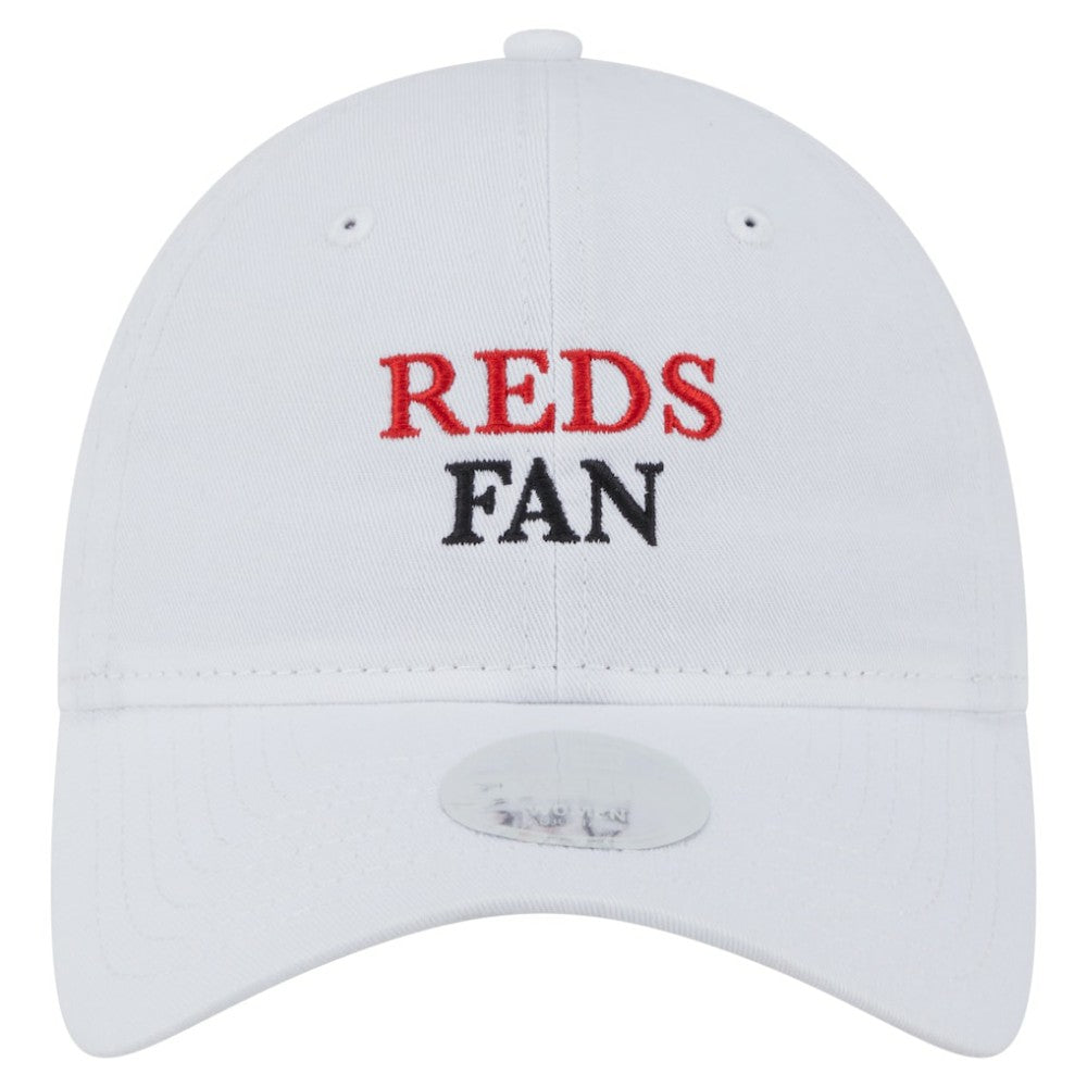 Cincinnati Reds New Era Women's Team Fan 9TWENTY Adjustable Hat - White Hats