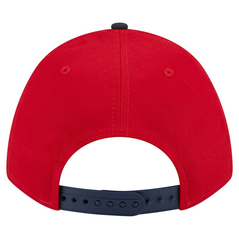 Washington Nationals New Era Arch 9FORTY A-Frame M-Crown Adjustable Hat - Red/Navy Hats