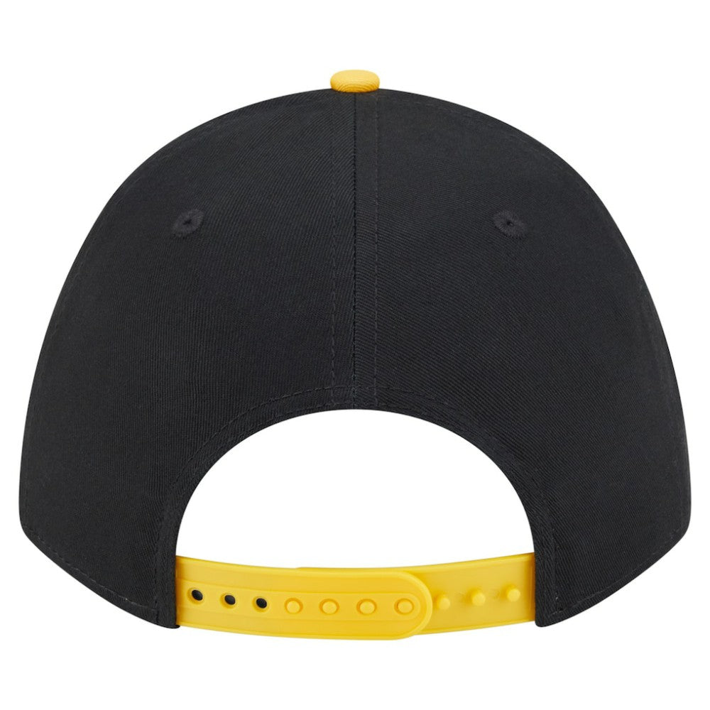Pittsburgh Pirates New Era Arch 9FORTY A-Frame M-Crown Adjustable Hat - Black/Gold Hats
